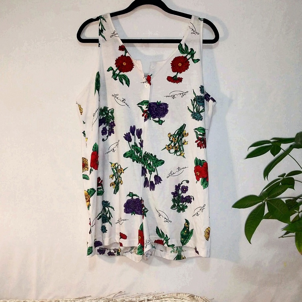 Floral one piece romper